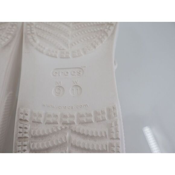 Crocs Women's Iconic Sandal Size 11 Wedge Thong Slide Flip Flop White Shoes - Picture 9 of 10